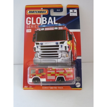 Matchbox 1:64 Best of Global - Scania P360 Fire Truck Fire Rescue